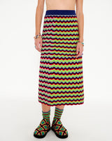 COSMIC SURF KNIT "Cool in the Pool" - MIDI SKIRT