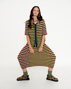 COSMIC SURF KNIT SHIRT - "Cool in the Pool"