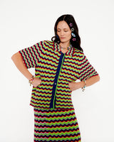 COSMIC SURF KNIT SHIRT - "Cool in the Pool"