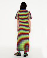 COSMIC SURF KNIT LONG DRESS - "Cool in the Pool"