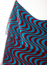 Load image into Gallery viewer, Moonage Daydream Throw- Maroon/Teal
