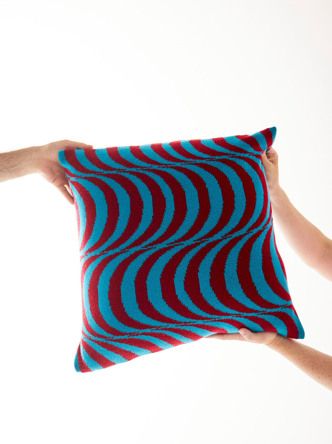 Moonage Daydream cushion cover - Maroon/Teal